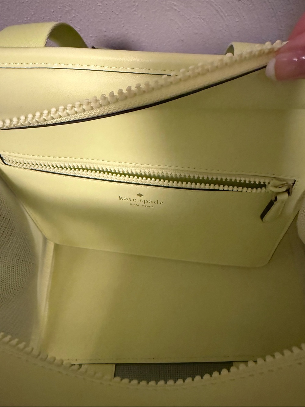 kate spade Lemon Yellow Mesh Shoulder Bag - Picture 3 of 3